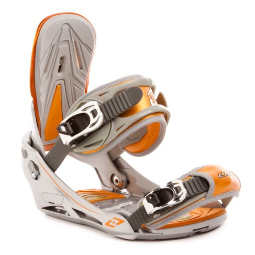 Elan Neon Silver Orange Snowboard Bindings